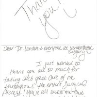 Landon Plastic Surgery Patient Appreciation Card Photo