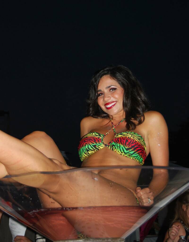 chill under the stars model smiling